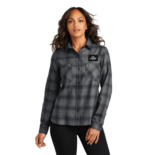 Ladies Plaid Flannel Shirt