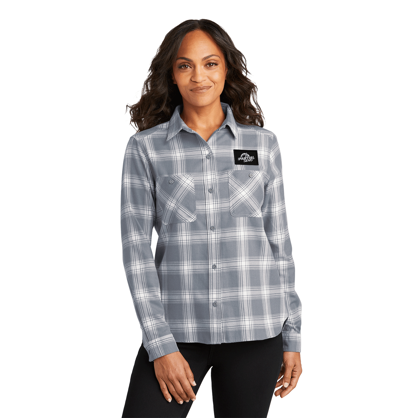 Ladies Plaid Flannel Shirt