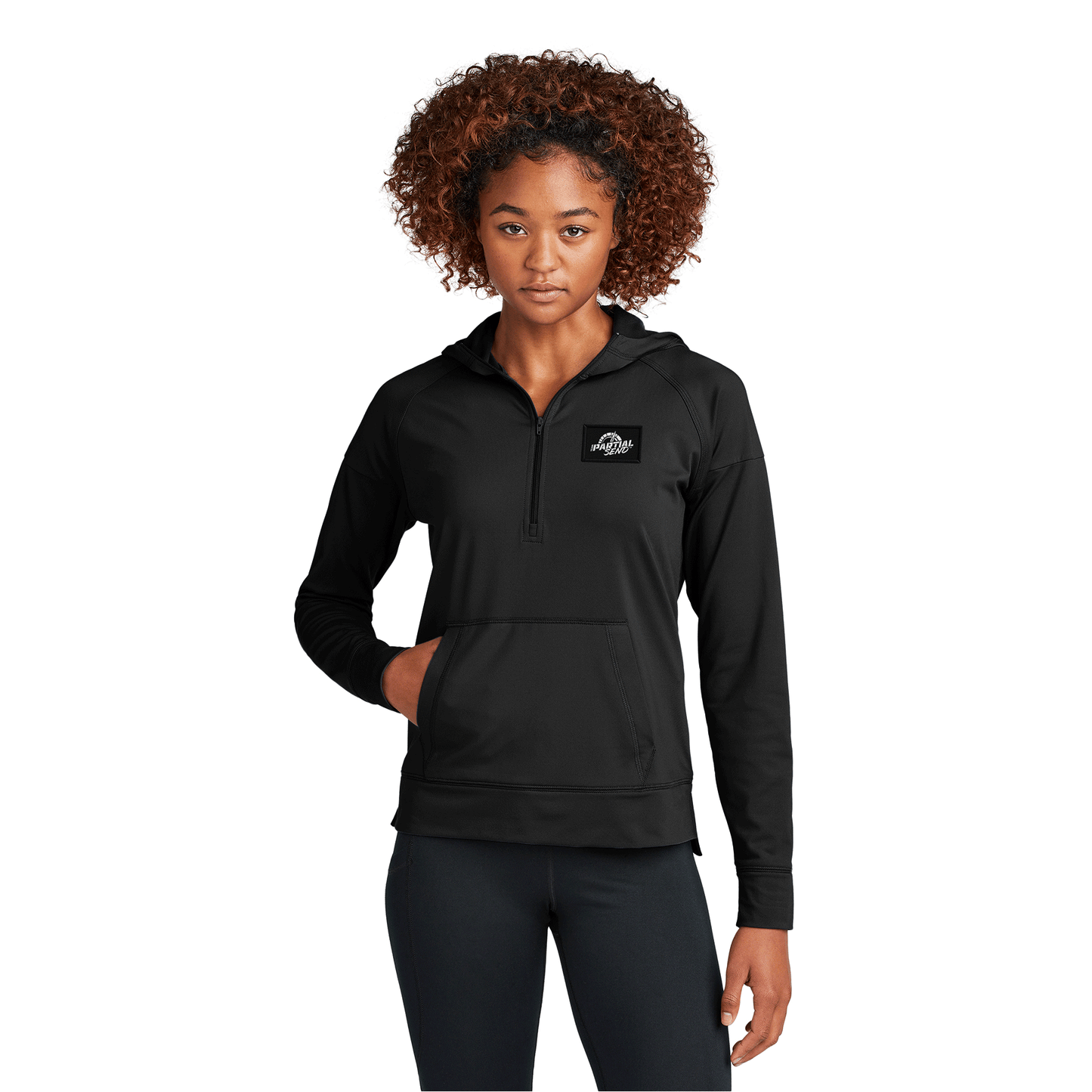 Ladies Performance Stretch 1/2-Zip Hoodie